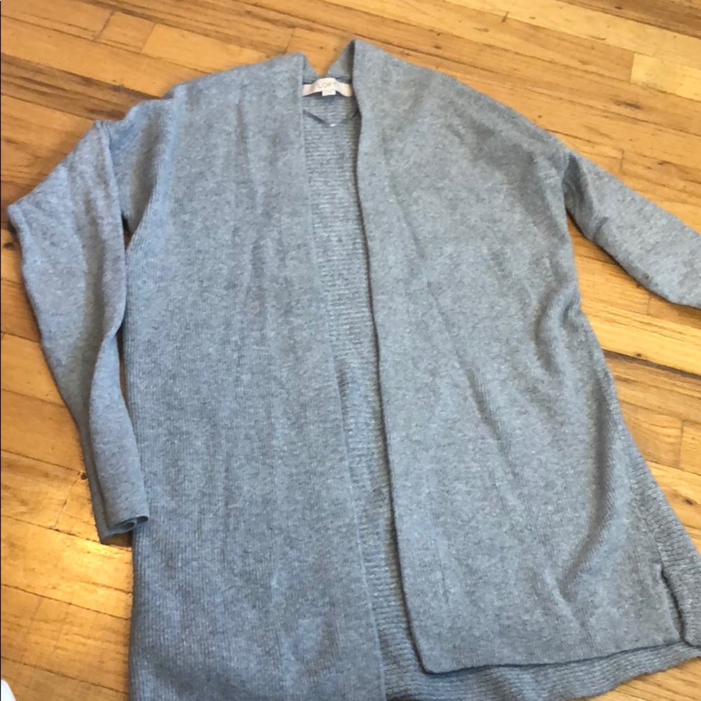 Loft grey cardigan